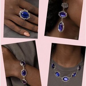 Paparazzi Purple/blue Oil Spill Fashion fix 4-piece Set